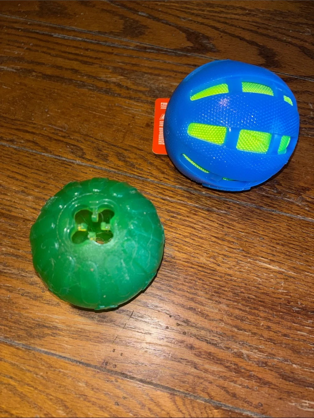 Nerf Dog Crinkle & Squeak Blue & Neon Green Treat Ball